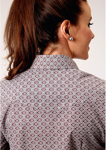 Karman Women's Classic Retro Long Sleeve Western Shirt